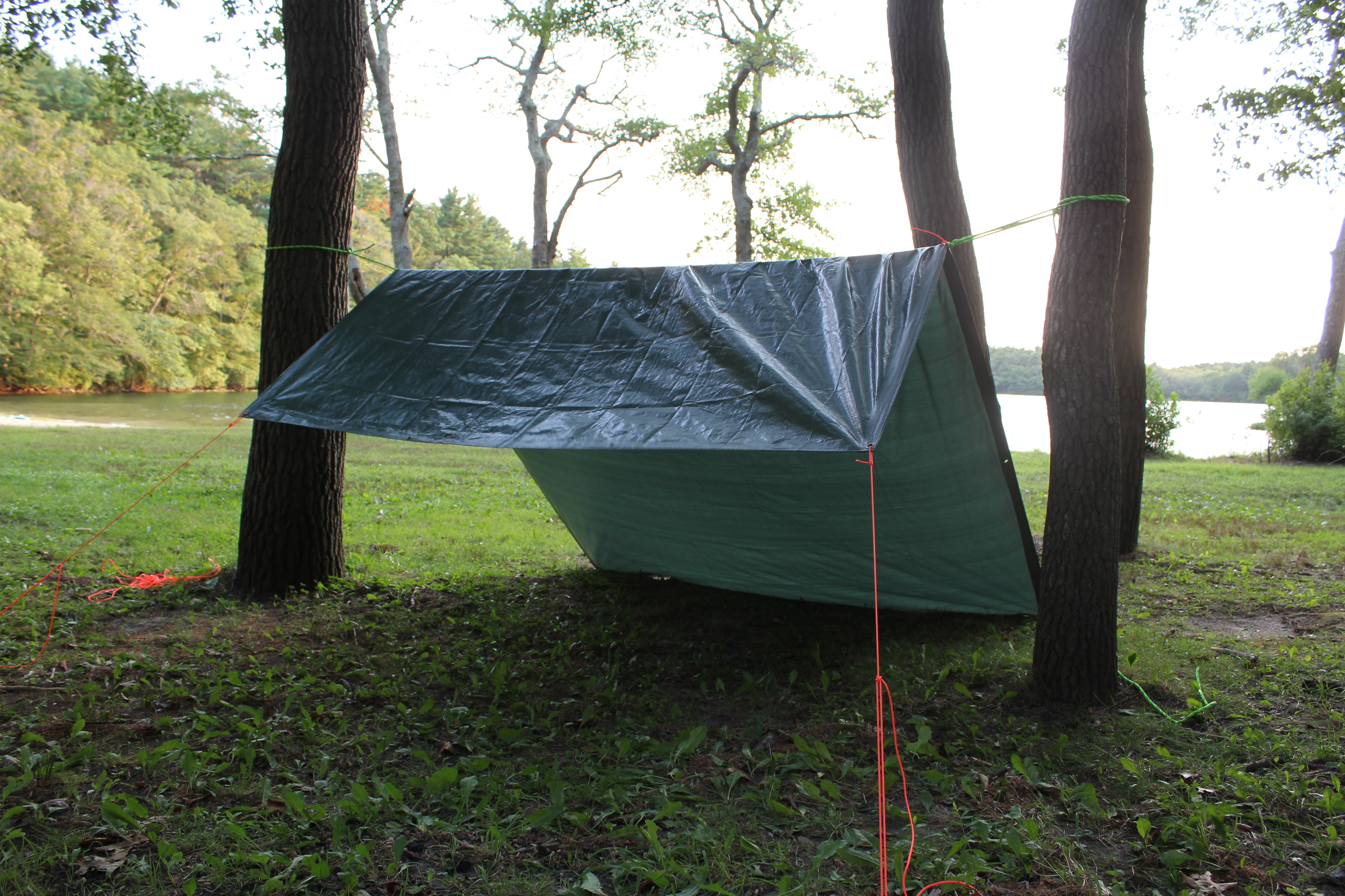 how to build a tarp tent for kayak camping | kayak dave's