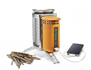 The Biolite Camp Stove would have been perfect for keeping our small electronics charged...
