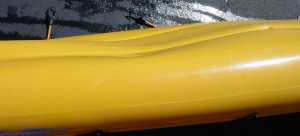 Example of a kayak hull with a "WOW"
