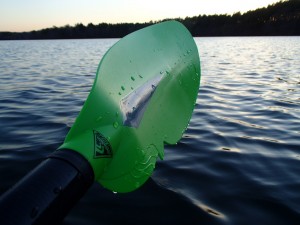 The Sea Shisper has a great blade shape and comes in high-visibility green with reflective accent.