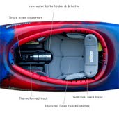The seat, backband and hip pads can be seen here, in a boat from Jackson Kayak.