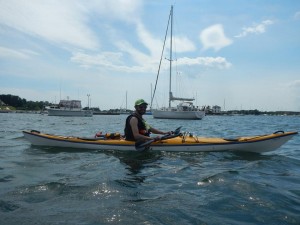 Kayak Dave in Newport Harbor (Photo Credit CoRay)